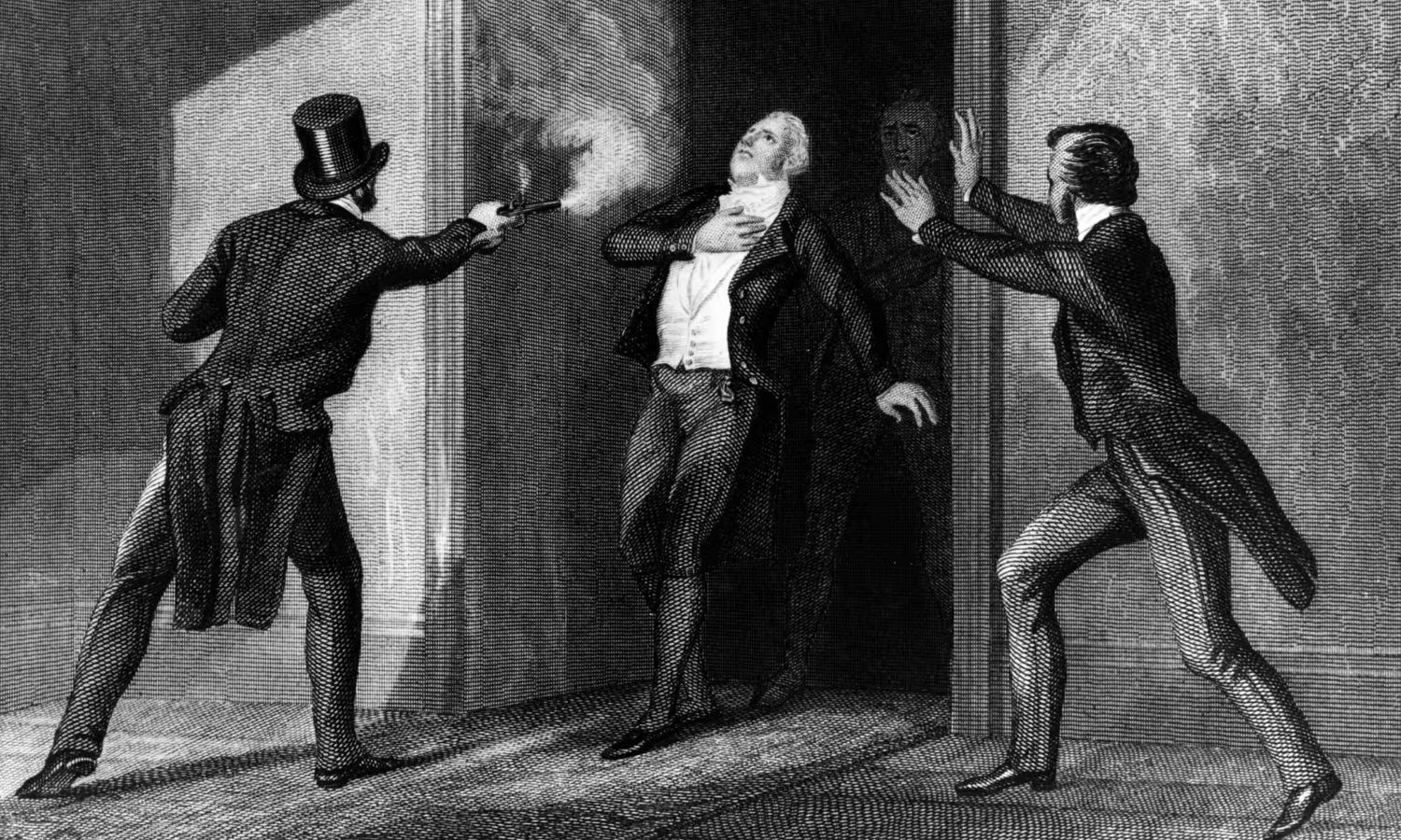Ilustración del asesinato de Spencer Perceval