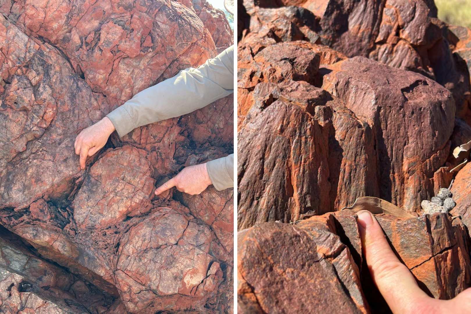 En el noroeste de Australia, se pueden observar formaciones conocidas como "conos de impacto", estructuras rocosas que solo se generan bajo la extrema presión provocada por el impacto de un meteorito | Planeta 16 En el noroeste de Australia, se pueden observar formaciones conocidas como "conos de impacto", estructuras rocosas que solo se generan bajo la extrema presión provocada por el impacto de un meteorito
