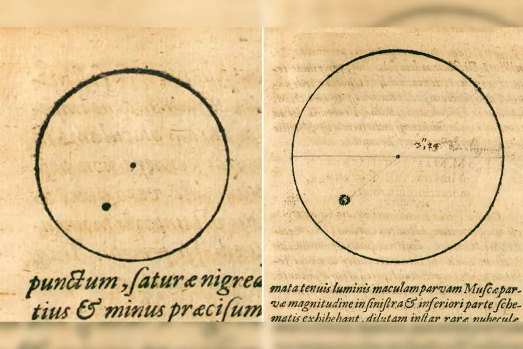Kepler creyó haber visto a Mercurio cruzando el Sol... pero lo que realmente dibujó resolvió un enigma solar cuatro siglos después
