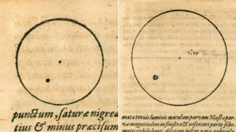 Kepler creyó haber visto a Mercurio cruzando el Sol... pero lo que realmente dibujó resolvió un enigma solar cuatro siglos después