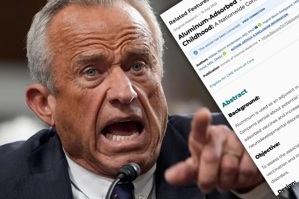 Revista médica rechaza el intento de Kennedy de censurar un estudio sobre vacunas y aluminio basado en más de 1,2 millones de niños | Planeta 16 Revista médica rechaza el intento de Kennedy de censurar un estudio sobre vacunas y aluminio basado en más de 1,2 millones de niños