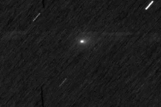 Una imagen fija del cometa