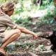Jane Goodall con Flint